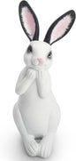 Resin Rabbit Figurine Modern Style Sculpture Statue Collectible Figurines for Home, Bedroom, Living Room, Cabinets, Office, Bookshelf, Desktop Decor