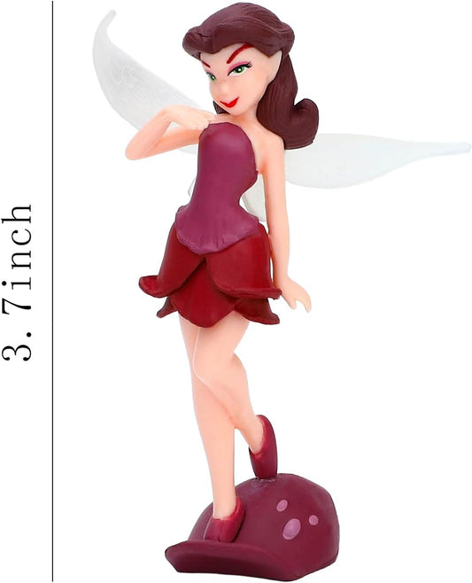 ONEST 11 Pieces Miniature Fairy Garden Accessories Small Fairy Figurines Hand Painted Fairies Figures for Car Decor Garden Flower Pot Birthday Cake Topper