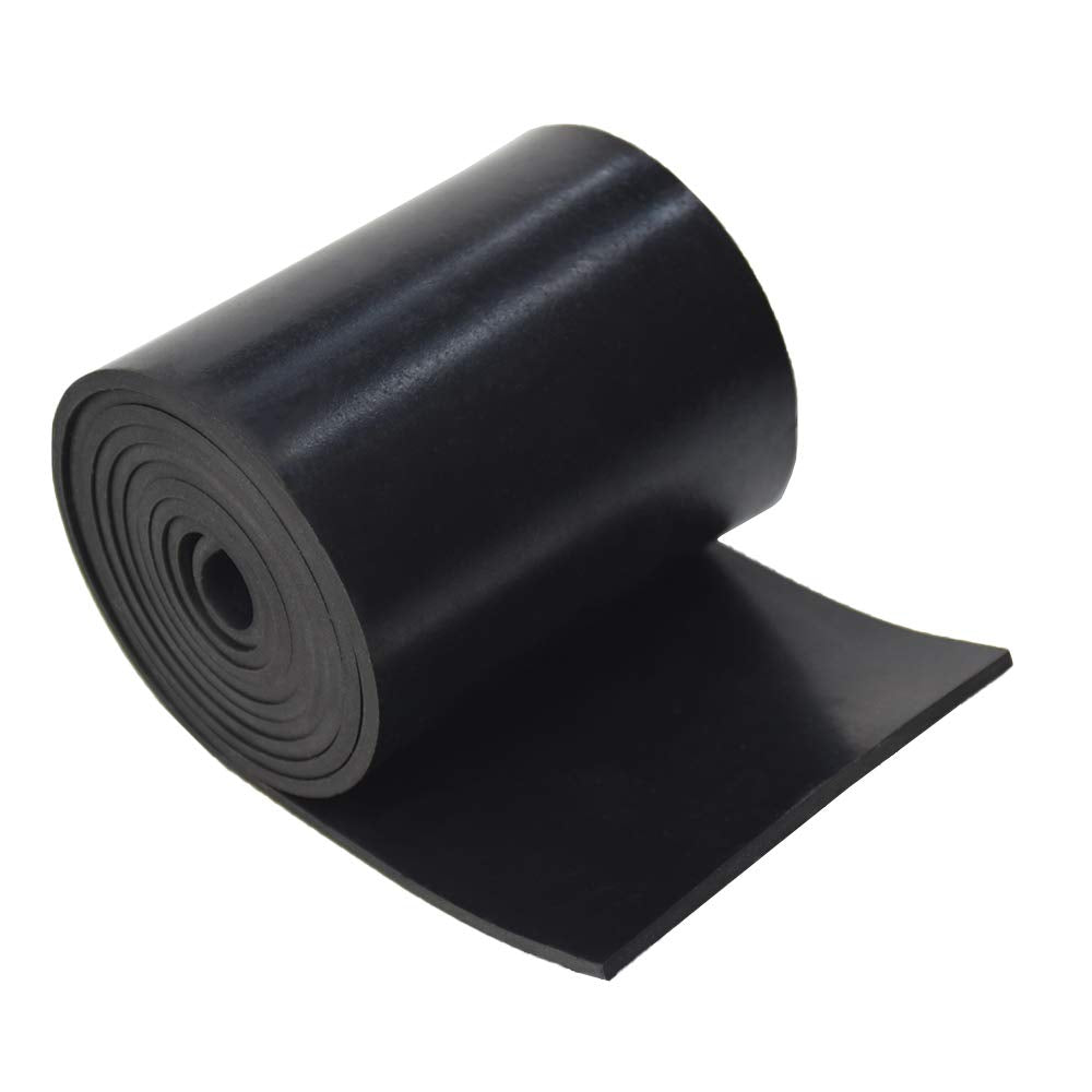 DOBTIM Solid Neoprene Rubber Strips 1/8 (.125)" Thick X 4" Wide X 5' Long, Rubber Strips Use for Gaskets, Sealing, Bumpers, Protection, Abrasion, Warehouse Flooring