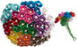 100 pcs Mini Flowers Mulberry Paper Flowers 13-15 mm Scrapbook Craft Card DIY Craft Using for Crafts, Bouquets, Scrapbooks, Decorations, Greeting Cards Artificial Flowers (Mixed 10 Colors)