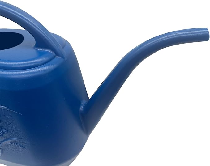 Plant Watering Can - 1 Gallon - Blue - with Long Spout for Indoor and Outdoor Home Plant Garden