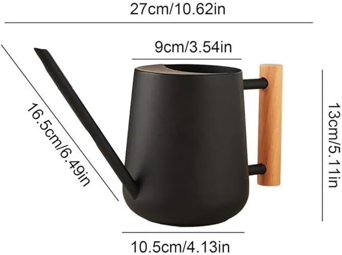 Watering Can Indoor Plants, 30oz/900ml Small Plant Watering Can with Long Spout, Stainless Steel Garden Watering Cans Outdoor Watering Pot for Indoor House Plants Bonsai Flower Decorative