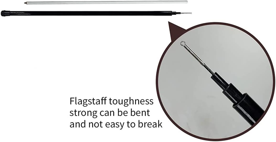 Bird Hawk Flying Kite with Pole Crops Farm Protector Bird Scarer Flying ONLY 6M Pole Without Kite