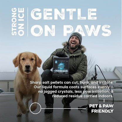 Liquid Ice Melt – 32 oz. Bottle – Fast-Acting, Deicer for Driveways, Sidewalks, and Steps