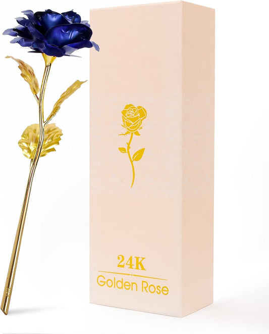 Mothers Day Mom Gifts for Women Birthday Gifts for Women Galaxy Rose Glass Flowers Forever Eternal Roses Artificial Flowers Gifts for Grandma Wife Daughter