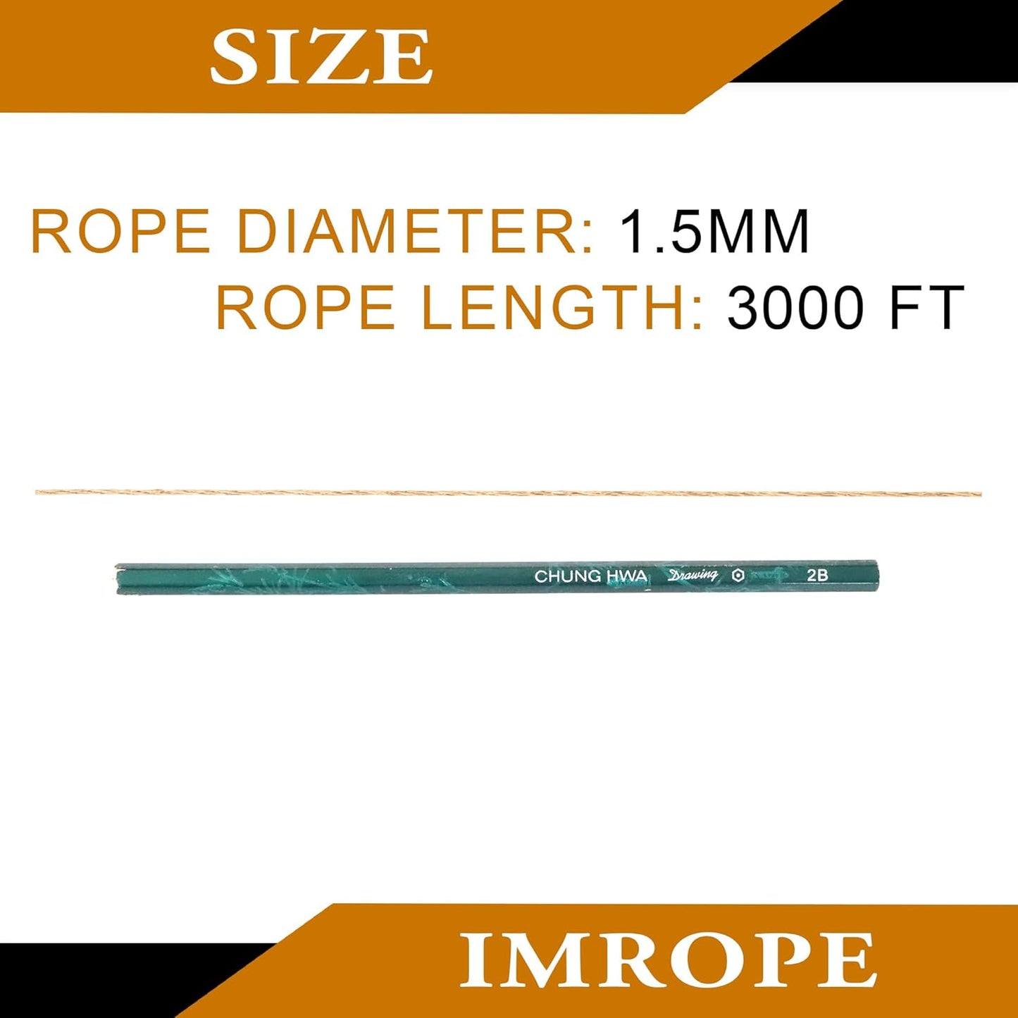 1.5mm x 3000 Feet Natural Jute Rope, Twine for Gardening Tomato Climbing Plant Tie Floristry Crafts Gift Wrapping Packing Decor