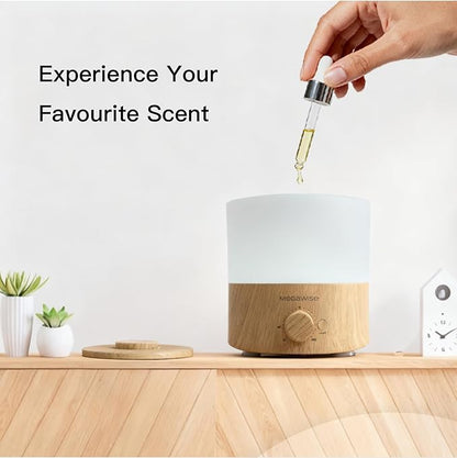 MEGAWISE 2025 Upgraded Ultrasonic Cool Mist Humidifier - 1.5L Capacity, Whisper-Quiet & Adjustable Mist, Auto Shut-Off Safety Feature – Perfect for Home, Office, Baby Nursery & Bedroom