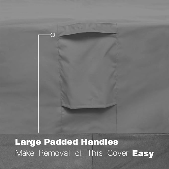 Vailge Patio Chair Covers, Lounge Deep Seat Cover, Heavy Duty and Waterproof Outdoor Lawn Patio Furniture Covers (2 Pack - Small, Grey)