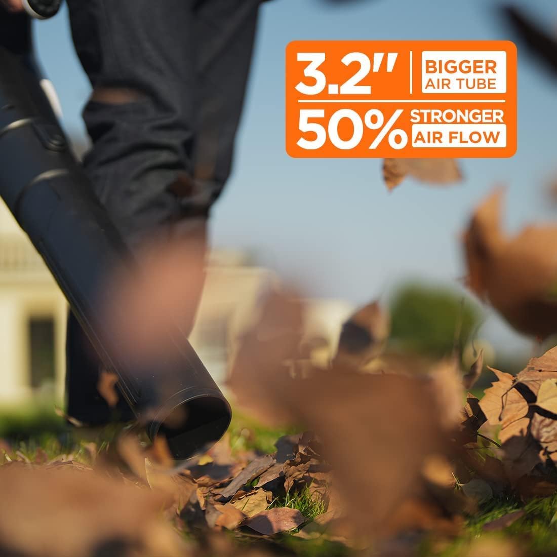 Litheli Cordless Leaf Blower, 355CFM/85MPH & 2 Speed Levels, Handheld Electric Blowers for Lawn Care, Patio, Snow, Dust, Blowing Leaves(Battery Not Included, Power Tool Only)