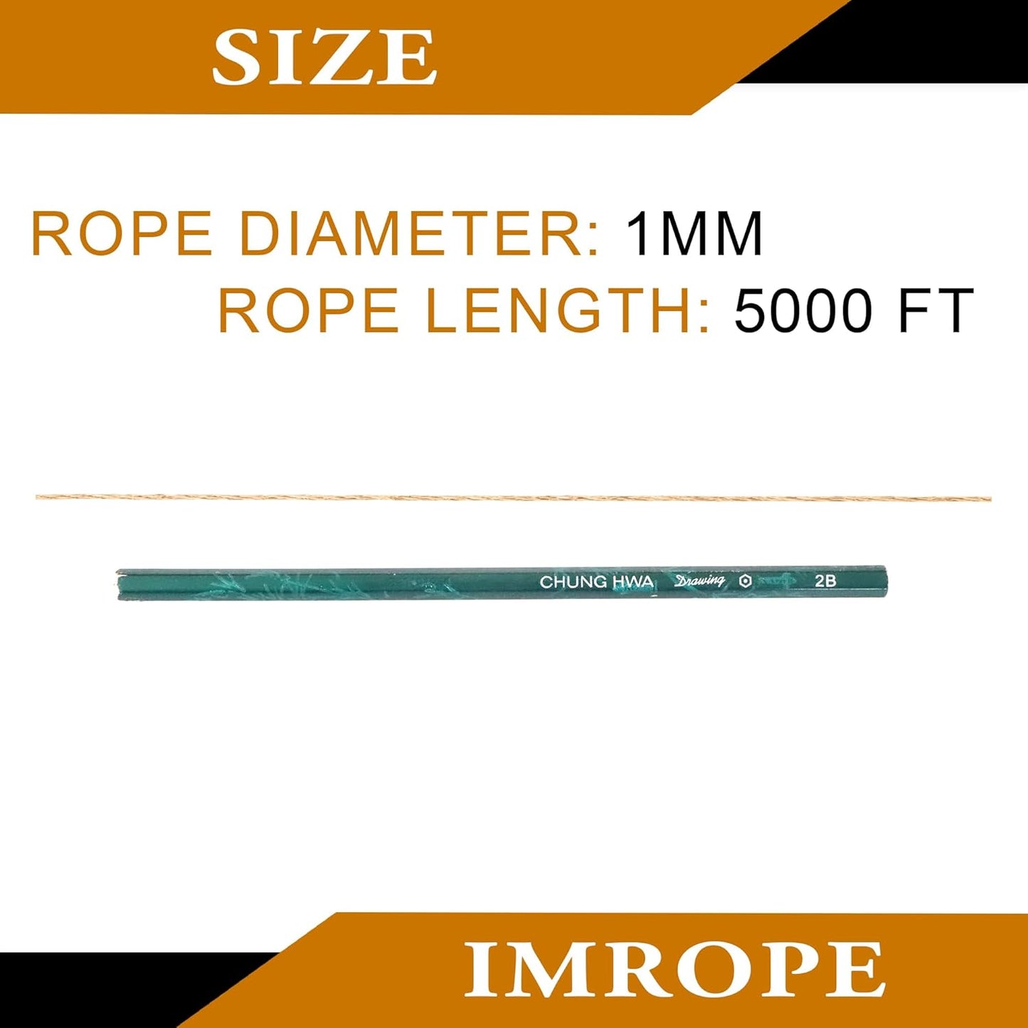 1mm x 5000 Feet Natural Jute Rope, Twine for Gardening Tomato Climbing Plant Tie Floristry Crafts Gift Wrapping Packing Decor