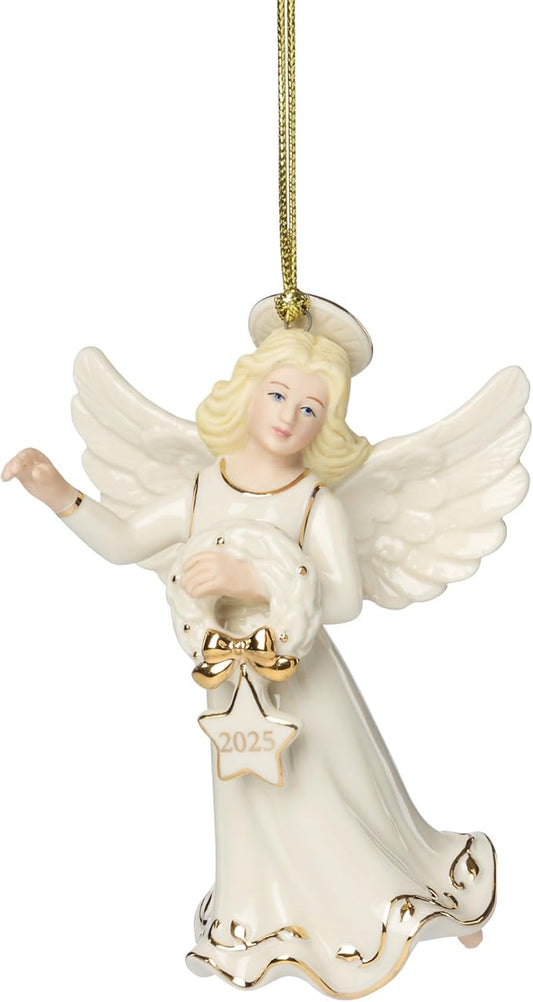Lenox 897123 2025 Heavenly Angel Ornament, Christmas, Holiday Decorations