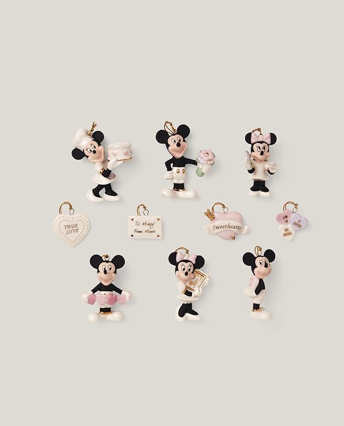 Lenox 895918 Disney Romantic Moments 10-Piece Mini Ornament Set