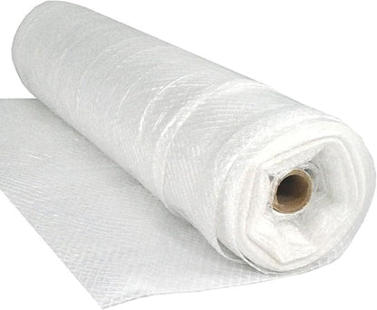 Farm Plastic Supply - Dura Skrim String Reinforced Clear Plastic Sheeting - 6 Mil - (20' x 300') - Reinforced Poly Film Tear Resistant, Weatherproof, Vapor Barrier Polyethylene Roll for Construction