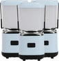 LUXPRO LP189 Mini Lantern - USB-C Rechargeable Camping Light - with 4 Color Modes - Dimmable LED Portable Lantern for Hiking & Emergency - Handy Compact Design (Blue, 3-Pack)