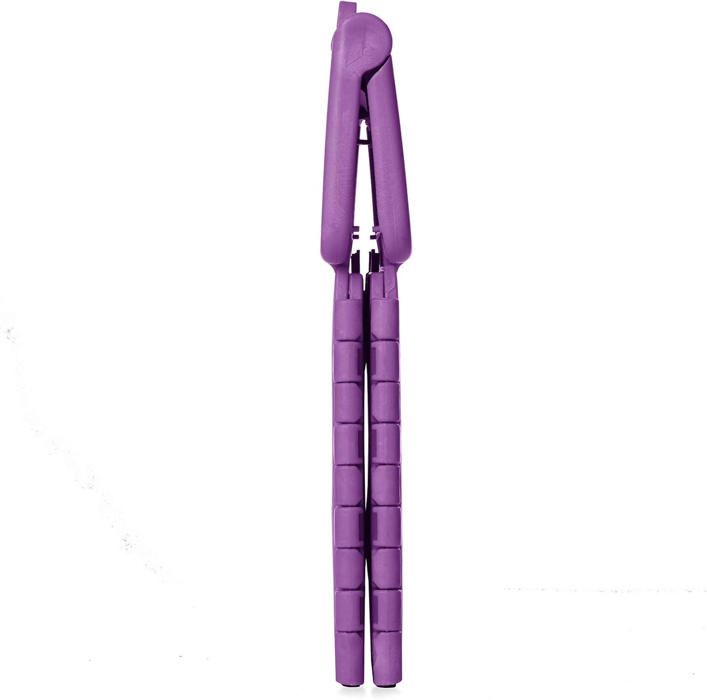 Casafield 9" Folding Step Stool with Handle, Purple - Portable Collapsible Small Plastic Foot Stool for Kids and Adults - Use in The Kitchen, Bathroom and Bedroom