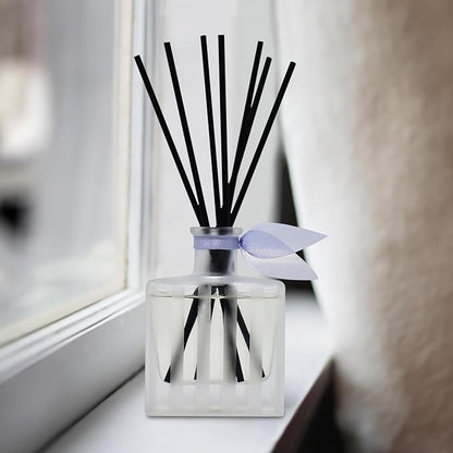 LOVSPA Reed Diffuser Set, DE-Stress Lavender Eucalyptus Scented Oil Diffuser with Sticks, Home Fragrance Accessories for Bathroom Shelf Decor, Aroma Diffusers for Home or Office Desk, USA Made