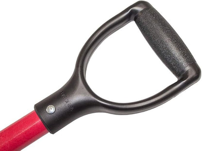 Bully Tools Heavy Duty Snow Pusher - High Molecular Weight Shovel with Fiberglass D-Grip Handle for Driveways, Sidewalks and Large Areas - Durable Winter Clearing Tool - 100% Made in The USA, 48-Inch