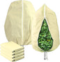 Yellow Plant Covers Freeze Protection 23.6"W x 31.5"H —4 Packs Outdoor Plant Covers for Winter, Frost Cloth & Frost Blankets, Patio Winterizing Plant Protectors, Plant Protection Cover for Shrubs