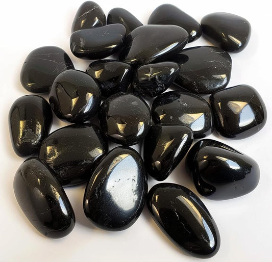 HappyFiller 18 LB Black Pebbles Decorative Polished Terrarium Rocks Stones for Aquarium,Fish Turtle Tank,Fountain,Plants Top Dressing,Cactus,Succulents,Garden Landscaping,0.8-1.6 Inch
