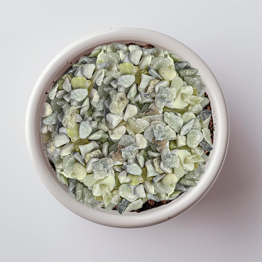 HappyFiller Small Rocks Decorative Aquarium Gravels Tiny Gravel for Fish Turtle Tank,Soil Cover, Indoor Outdoor Garden Succulent Plants Top Dressing,Zen Garden,Vase Fillers,2 LB,Light Green Mix