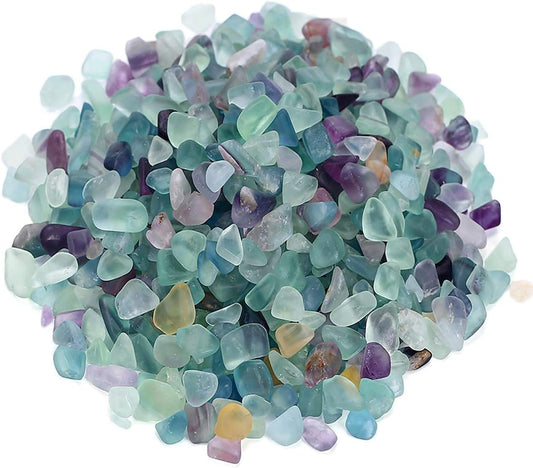 WAYBER Decorative Crystal Pebbles, 2 Lbs/920g (Fill 1.8 Cups) Natural Quartz Stones Aquarium Gravel Sea Glass Rock Sand for Vase Fillers/Fish Turtle Tank/Succulent Plants Decoration