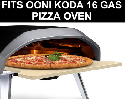 Pizza Stones Replacement Parts for Ooni Koda 16 Gas Oven, 28mbar Outdoor Propane Pizza Oven Cordierite Baking Stones for Ooni Pizza Stones Accessories for Bread