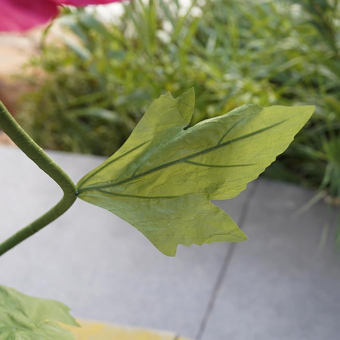 Artificial Giant Flowers for Decoration,Large Paper Daisies Flowers with Stems and Stands Base,Big Flower Decor for Wedding Birthday Party Garden, Party Banquet Background Decor (red)