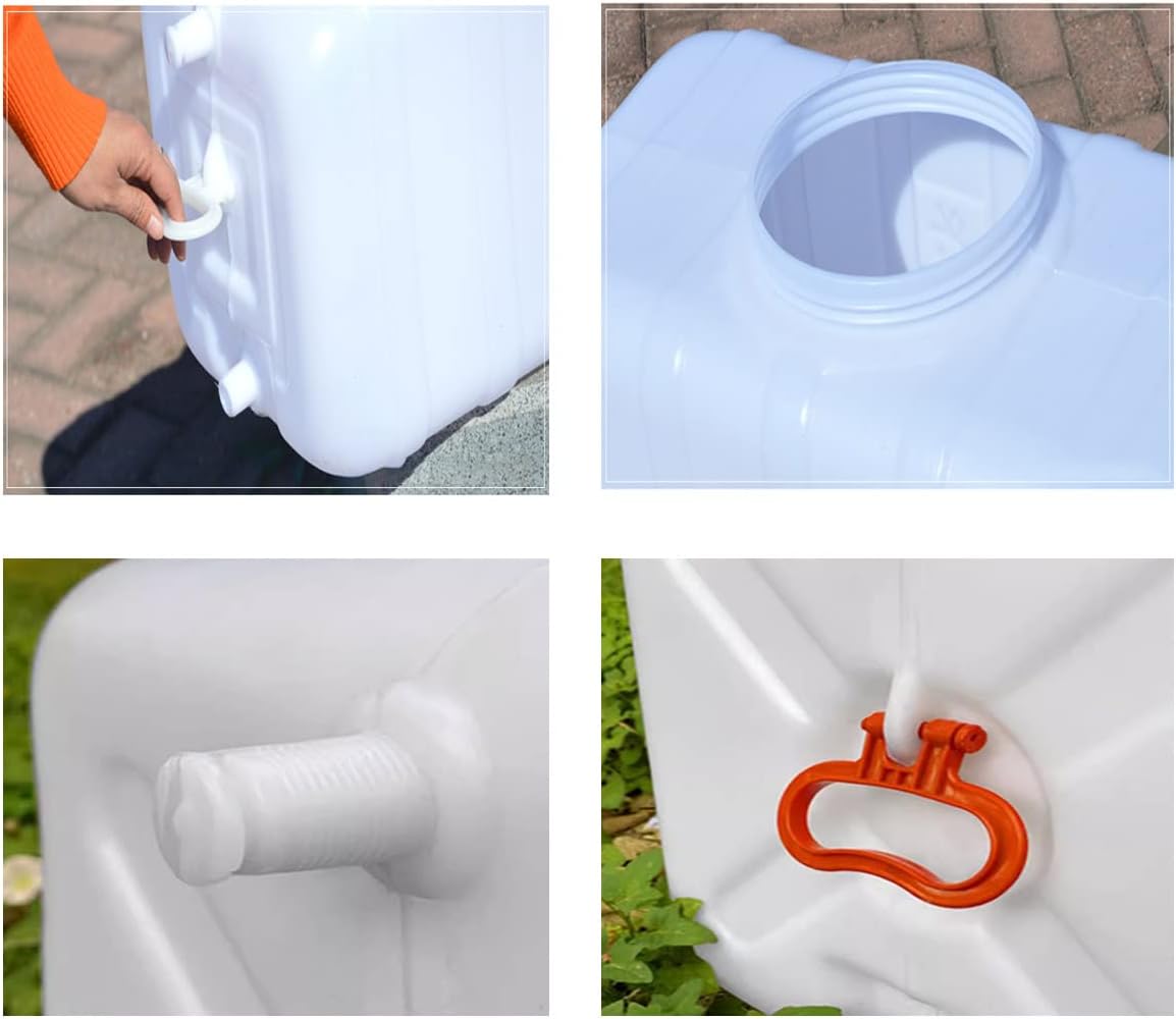 Large Plastic Water Storage Tanks Emergency Water Storage 50L/80L/110L/200L Camping & Hiking Water Storage Water Container Multifunctional Water Tank(Size:200L/53gallon)