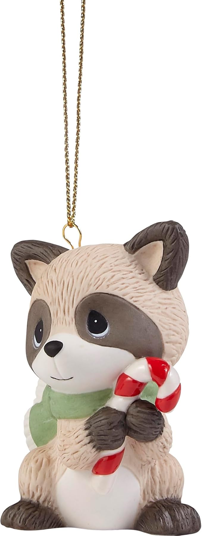 Precious Moments Raccoon with Mini Tree Ornament – Adorable Little Tree & Forest Friend Christmas Keepsake – 221024