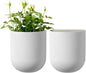 La Jolie Maison Wall Hanging Planters for Indoor Plants，Hanging Flower Pots for Air Plants Succulent, Set of 2, 6 Inch, Porcelain White