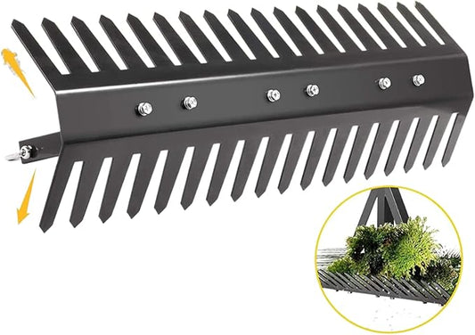 Pond Rake,Weed Removal Tool，Steel Blades 16-32 inch Aquatic Weed Rake, Double Sided Lake Weed Cutter, Clean Aquatic Weeds Muck Silt Lake Rakes, Lake Weed Rake with 66ft Rope (32 inch)