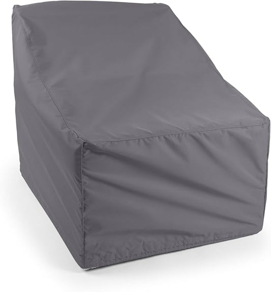 Covermates Outdoor Sectional Armless Chair Cover - Water Resistant Polyester, Drawcord Hem, Mesh Vents, Seating and Chair Covers, 28W x 34D x 30H, Charcoal