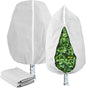 White Plant Covers Freeze Protection 47.3"W x 71"H—2 Packs Outdoor Plant Covers for Winter, Frost Cloths & Frost Blankets for Outdoor Plants, Patio Winterizing Plant Protectors,Plant Protection Cover