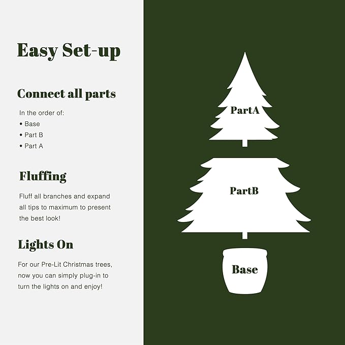 LuxenHome 5FT Small Potted Christmas Tree, Prelit Flocked Christmas Tree with Pot, Artificial Xmas Trees with 100 LED Lights, Lighted Pine Trees for Indoor, Outdoor Holiday Display