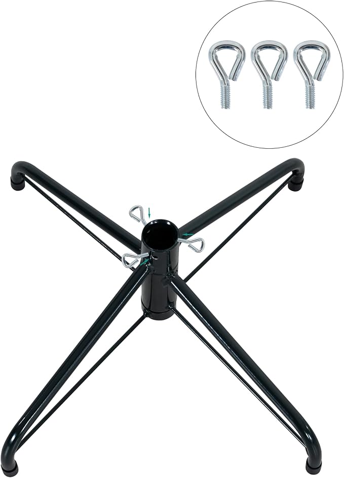 Naomi Home 6.5ft Nordic Christmas Tree with Lights, Realistic Charming Prelit with 921 Branch Tips, 500 Warm Lights and Metal Stand, Aritificial Tree