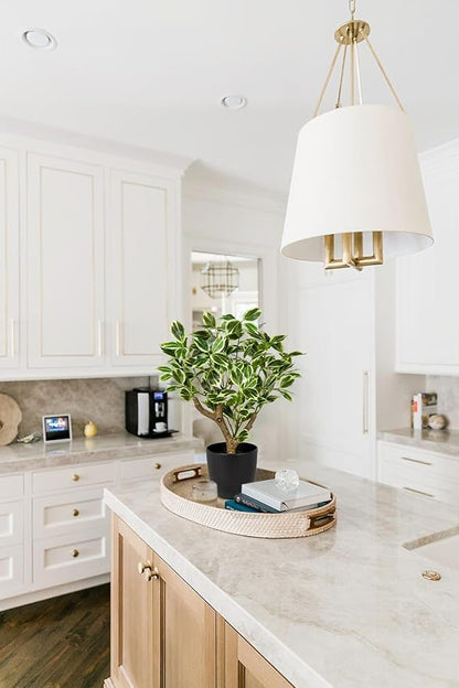 Small Fake Plant Artificial Bonsai Tree 17" Faux Plants Indoor Realistic Fake Potted Plants Small Fake Tree Decor with Pot for Home Table Office Desk Bathroom Bedroom Living Room Farmhouse Decoration