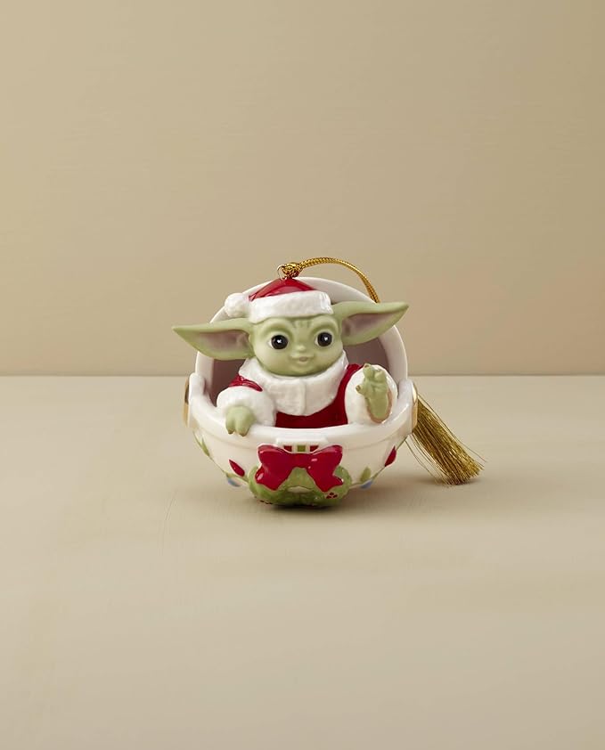 Lenox 895920 Grogu's Holiday Hover Pram Ornament, Christmas