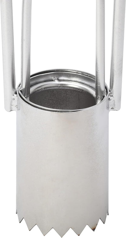 AIWFL Seedling Transplanter Long Handled Bulb Planter, Stainless Steel Manual Plant Transplanter Weeder Sod Plugger Flower Planting Garden Tool