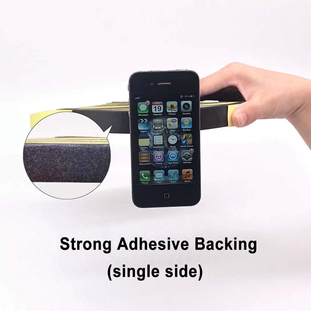 Neoprene Weather Stripping -2" W x 1/8" T- Self Adhesive Foam Rubber Seal Strip Tape for Sliding Door Window Insulation