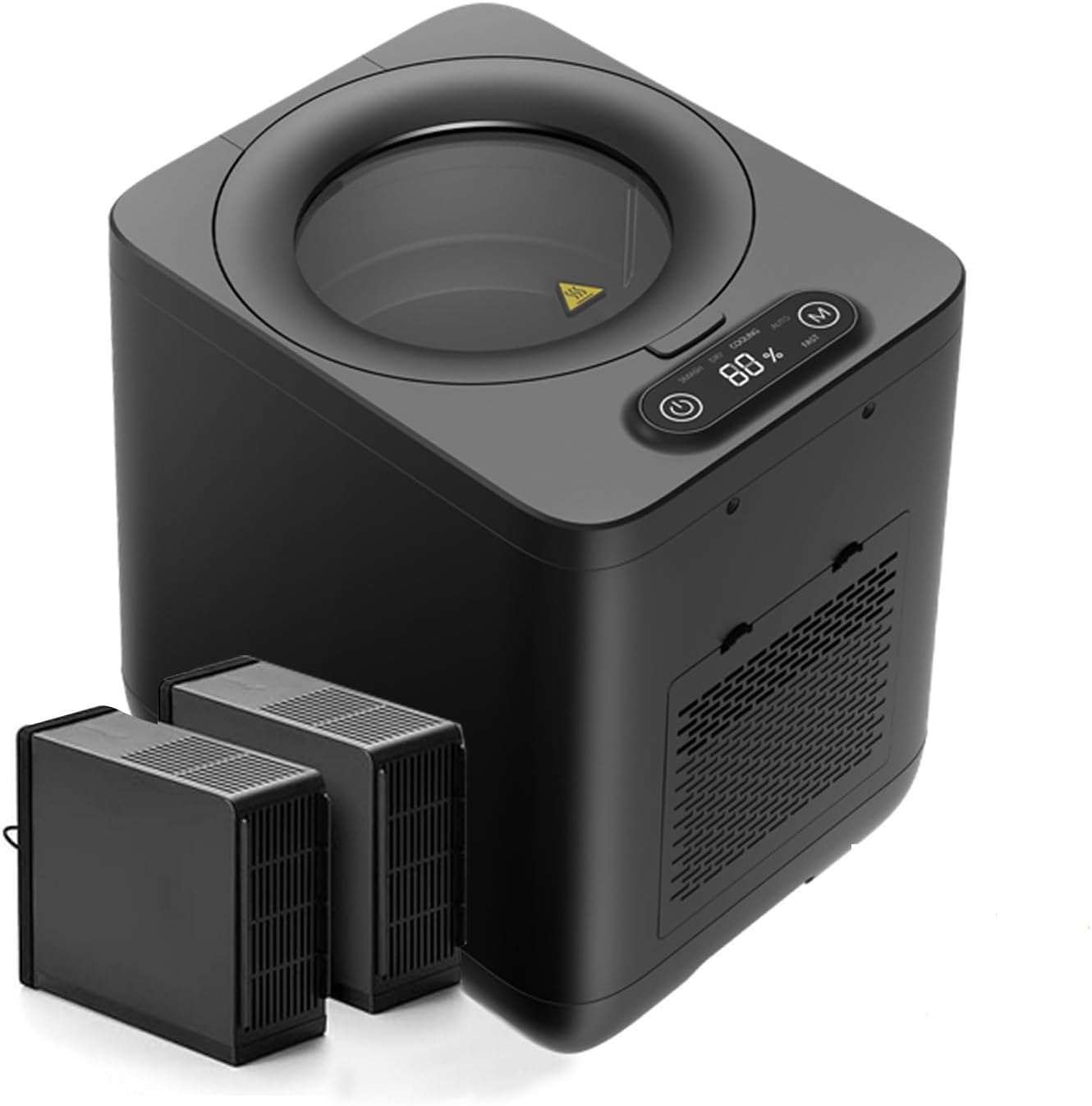 CREATIVECHEF Composter | 3.8L Electric Compost Bin for Kitchen | Upgraded New Generation Blades Auto Food Cycle Compost Machine | Turn Food Waste and Scraps into Dry Compost Fertilizer for Plants