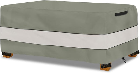 Waterproof Outdoor Coffee Table Cover,Rectangular Patio Small Side Table Cover,Outdoor Table Covers Rectangle Waterproof,48 x 28 x 16 inch -Grey Green