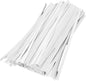 200PCS 6 Inch Kraft Paper Twist Ties, Reusable Cable Ties for Tying Bread, Plant Support, Bread Packaging, Candy Bags and Craft Projects (White)
