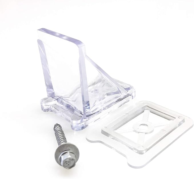 25 Pack Micro X Snow Guards for Metal Roofs – Single Screw Mount with Gasket – Heavy-Duty Polycarbonate Snow & Ice Stops for Pole Barns – Prevents Sliding Snow | Made in USA