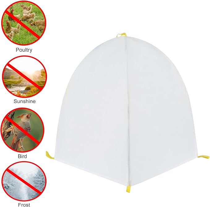 Plant Covers Freeze Protection,Plant Protector and Cover,Plant Protection Tent,Protecting Fruit Tree Potted Plants and Shrub from Freezing Animals Eating.