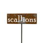 Classic Metal Garden Markers 19 Inches Tall (scallions, Naturally Rusted)