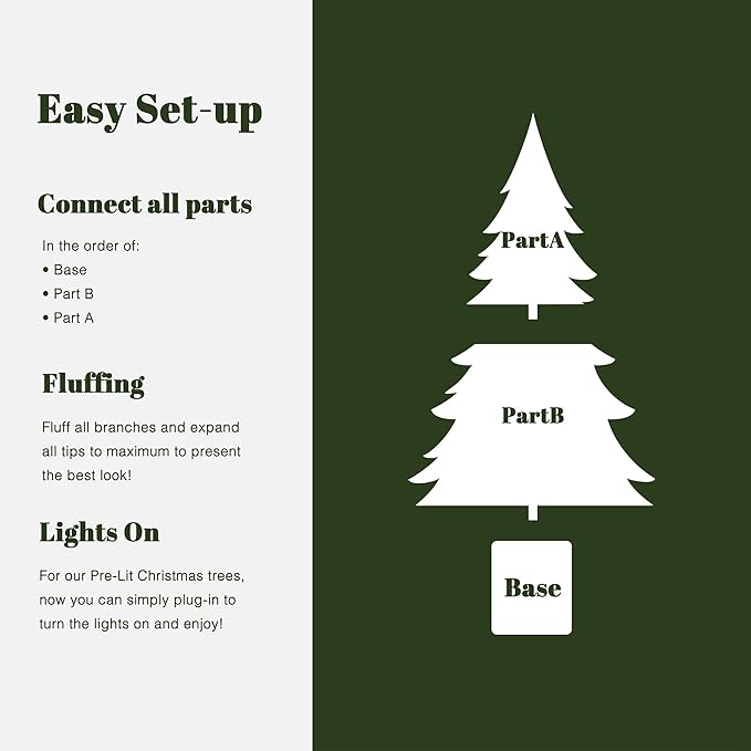 LuxenHome 5FT Small Christmas Tree, Potted Slim Christmas Tree with 100 Warm White LED Lights, Realistic Cedar Prelit Artificial Christmas Trees with Black Planter Pot for Outdoor Porch, Entryway