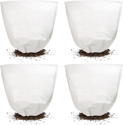 Svepndic 2 PCS Winter Plant Covers Freeze Protection,39X39 Reusable Plant Protector Bag with Drawstring,Winter Plants Jacket Warm Shrubs Cover Blanket Frost Protection for Outdoor Garden Plants