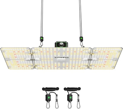 VIVOSUN LumaLight 200W LED Grow Light, Full Spectrum Plant Light, Smart Dimmable & High PPFD for Indoor Plants Seedling Vegetables Bloom, Fits 2×4/3×3 Grow Tents