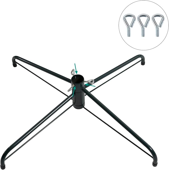 Naomi Home Lucille 7.5ft Artificial Christmas Tree – Full Body Unlit, Realistic Dense Lifelike PVC Pine Branches, 1,346 Tips, Hinged & Sturdy for Ornaments, Holiday Décor w/Stable Base