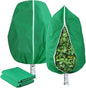 Plant Covers Freeze Protection Green 47.3"W x 71"H 2 Packs Winter Plant Covers for Outdoor Plants, Frost Cloth Frost Blankets for Outdoor Plants, Patio Winterizing, Plant Protection Cover for Trees